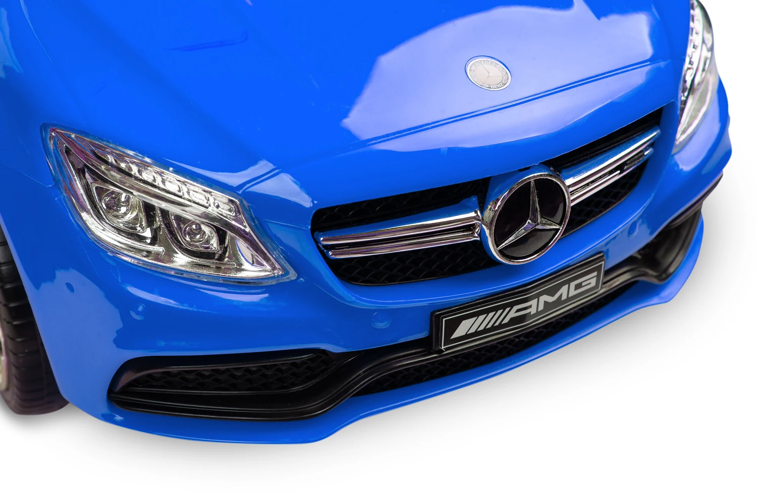 Машинка для катання Caretero (Toyz) Mercedes AMG C63 з батьківською ручкою Blue